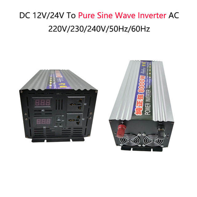 C.C 12V 24V 48V 60V du fournisseur 8kw de la Chine à l'onde sinusoïdale pure à C.A. 220V 50Hz outre de l'inverseur 8000W de grille