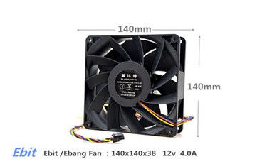 qualité  Ebit Ebang E12 44t Avalon 1066 50t Asic Miner Cooler Cooling Fan For Mining Rig 12V 4.0A usine